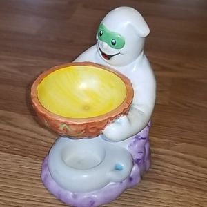 <MICHAL SPARKS>  Ceramic Ghost Wax Tealight Warmer